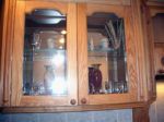 Дверцы кухонные остекленные из массива лиственницы